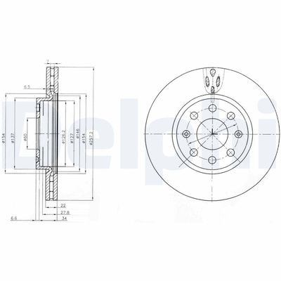 Brake Disc DELPHI BG4004C