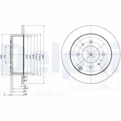 Brake Disc DELPHI BG4010