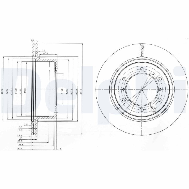 DELPHI BG4014 Brake Disc
