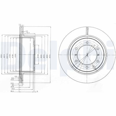 Brake Disc DELPHI BG4014