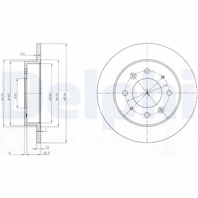 Brake Disc DELPHI BG4017