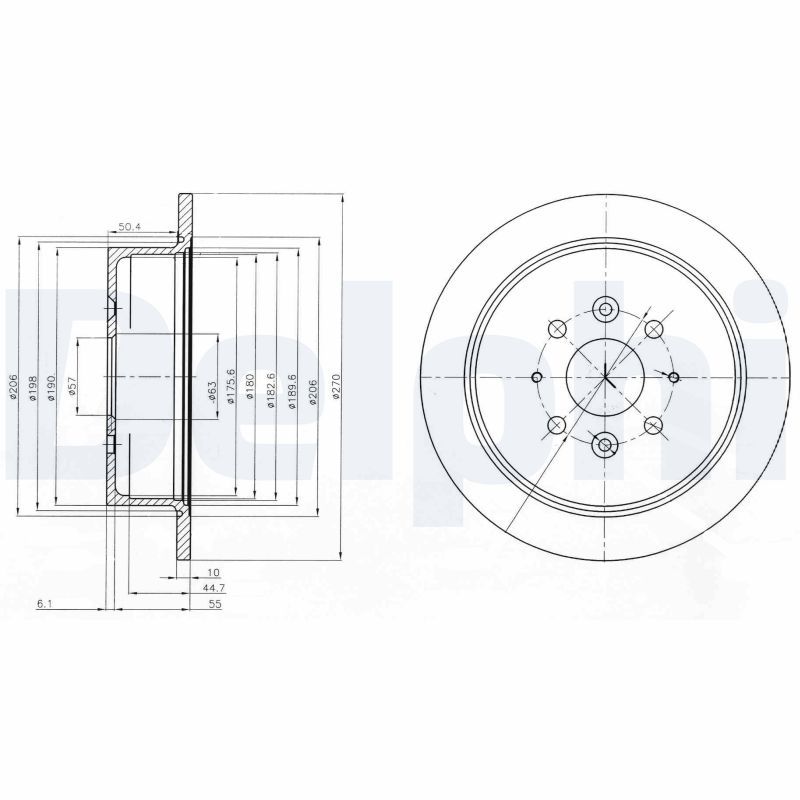 DELPHI BG4018 Brake Disc