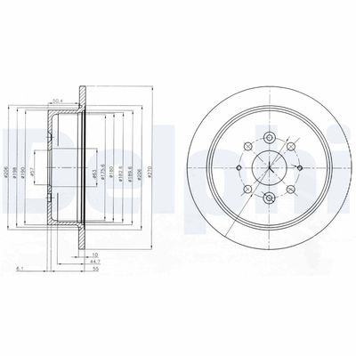 Brake Disc DELPHI BG4018