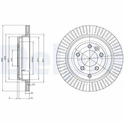 Brake Disc DELPHI BG4020