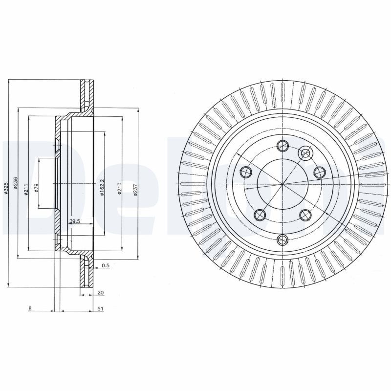 DELPHI BG4020C Brake Disc