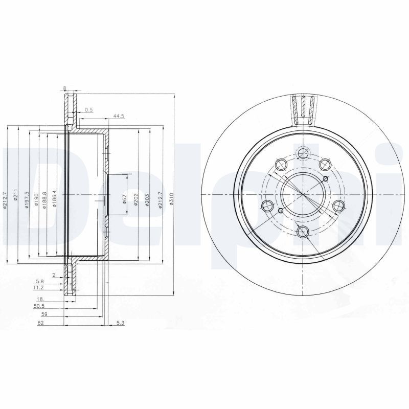 DELPHI BG4024 Brake Disc