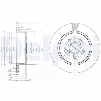 Brake Disc DELPHI BG4024