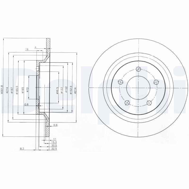 DELPHI BG4026 Brake Disc