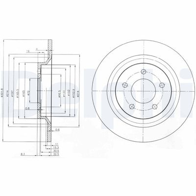 Brake Disc DELPHI BG4026