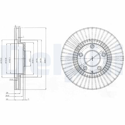 Brake Disc DELPHI BG4027