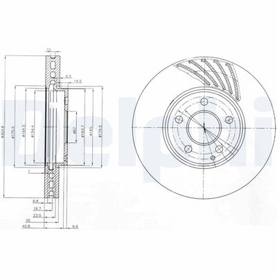Brake Disc DELPHI BG4029
