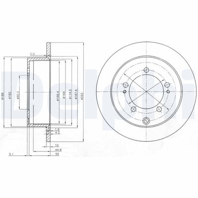 Brake Disc DELPHI BG4037