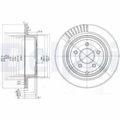 Brake Disc DELPHI BG4041