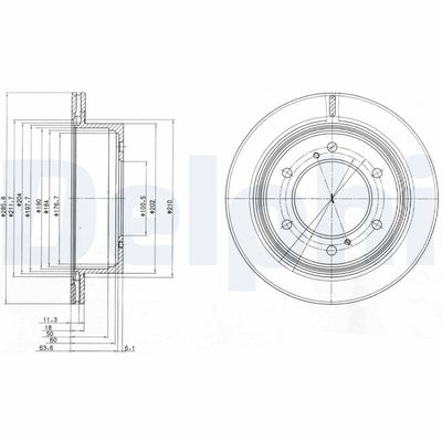 Brake Disc DELPHI BG4042