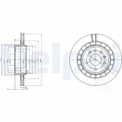Brake Disc DELPHI BG4046