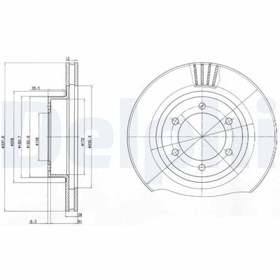 Brake Disc DELPHI BG4052