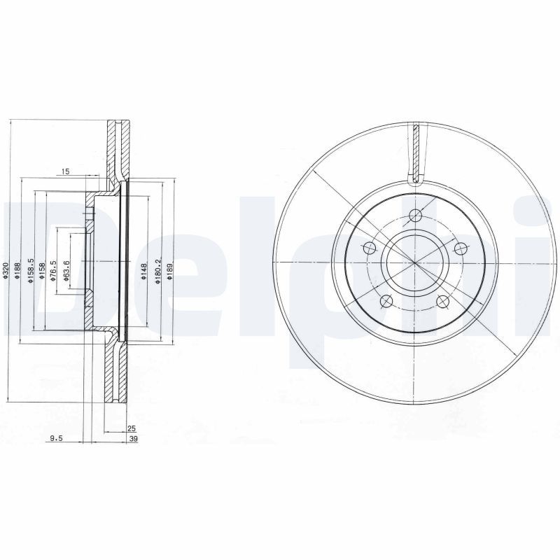 DELPHI BG4056 Brake Disc