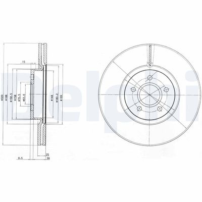 Brake Disc DELPHI BG4056C