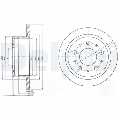 Brake Disc DELPHI BG4062