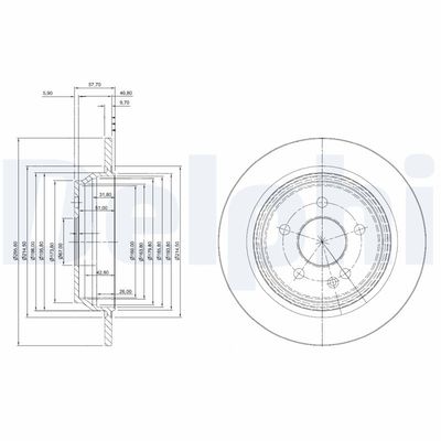 Brake Disc DELPHI BG4063