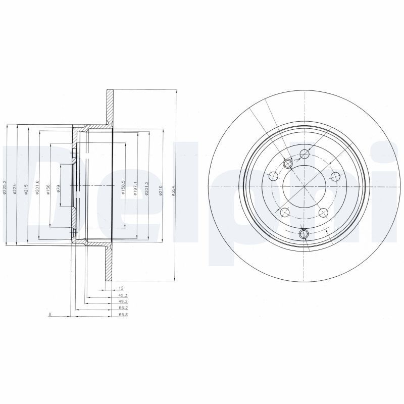 DELPHI BG4066 Brake Disc