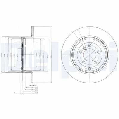 Brake Disc DELPHI BG4066