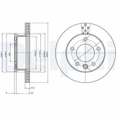 Brake Disc DELPHI BG4067