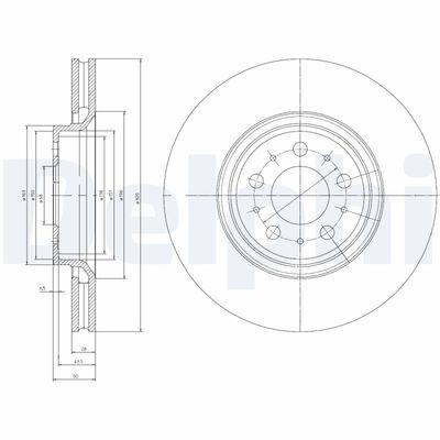 Brake Disc DELPHI BG4071