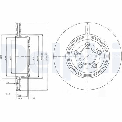 Brake Disc DELPHI BG4073