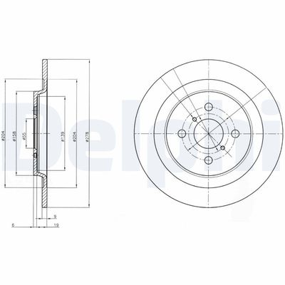 Brake Disc DELPHI BG4076