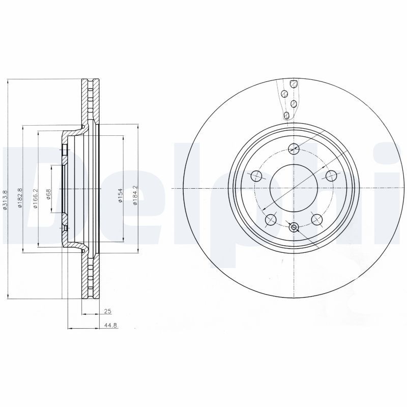 DELPHI BG4079 Brake Disc