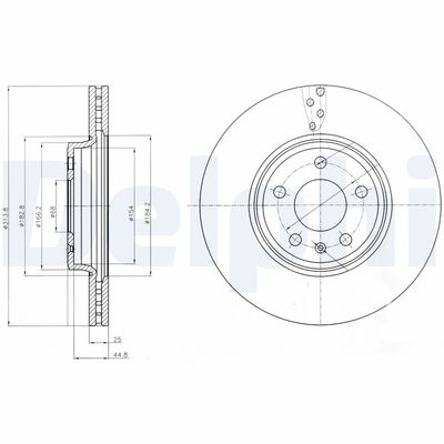 Brake Disc DELPHI BG4079C