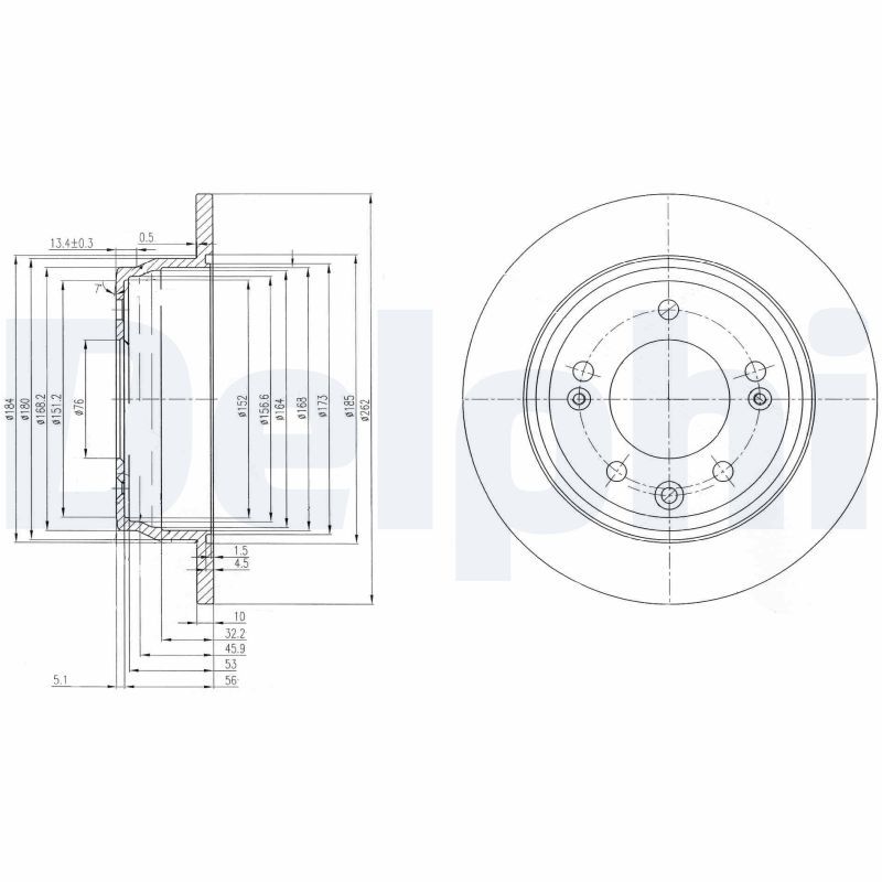 DELPHI BG4082 Brake Disc