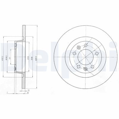 Brake Disc DELPHI BG4085
