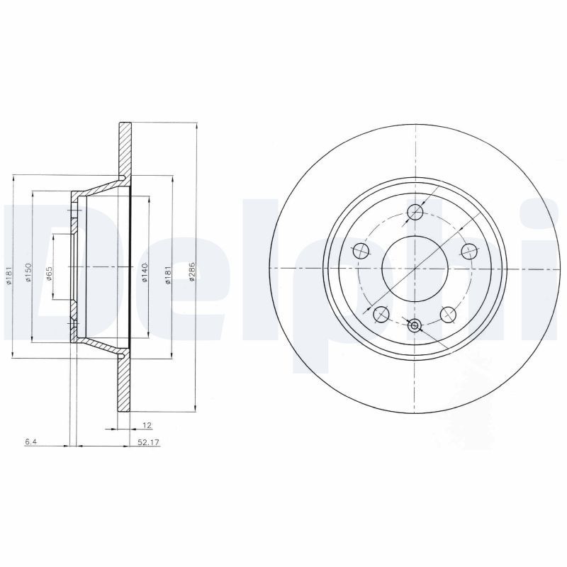 DELPHI BG4089 Brake Disc