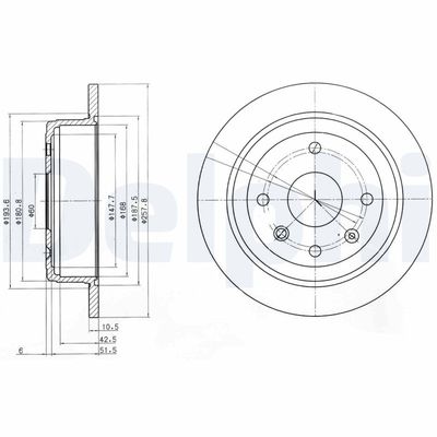 Brake Disc DELPHI BG4091