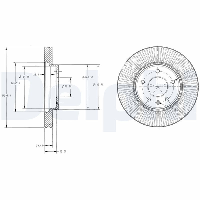 DELPHI BG4092C Brake Disc