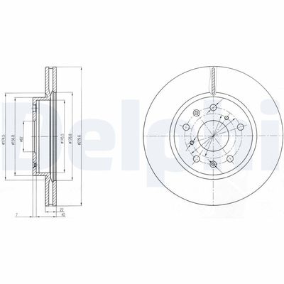 Brake Disc DELPHI BG4093