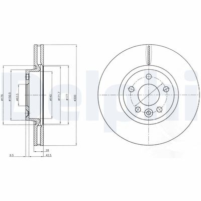 Brake Disc DELPHI BG4094