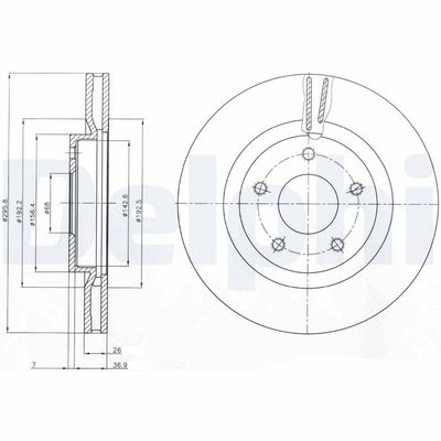 Brake Disc DELPHI BG4109