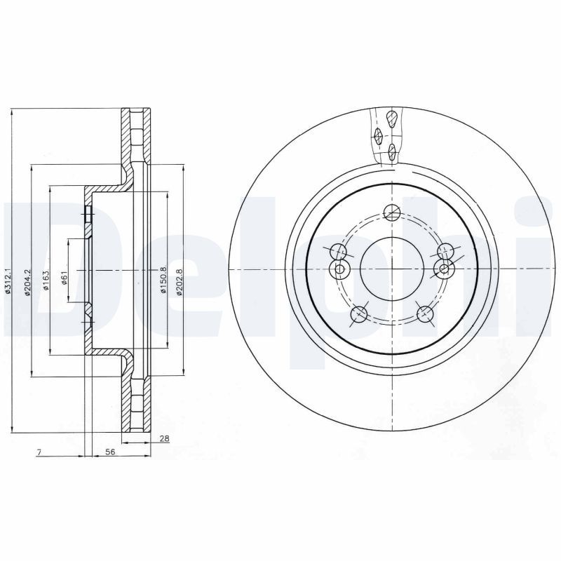 DELPHI BG4111 Brake Disc