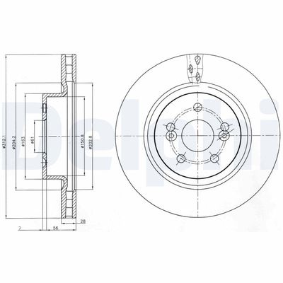 Brake Disc DELPHI BG4111