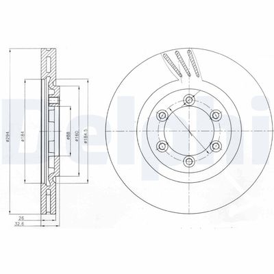 Brake Disc DELPHI BG4112
