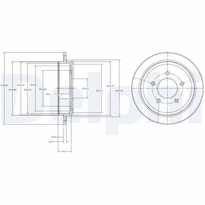 Brake Disc DELPHI BG4121