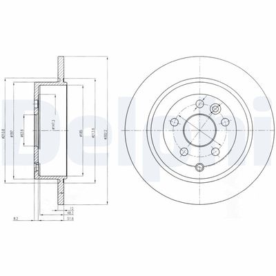 Brake Disc DELPHI BG4124C