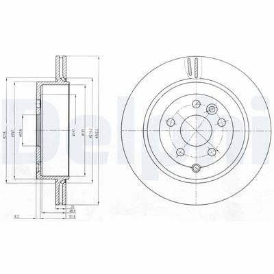 Brake Disc DELPHI BG4125