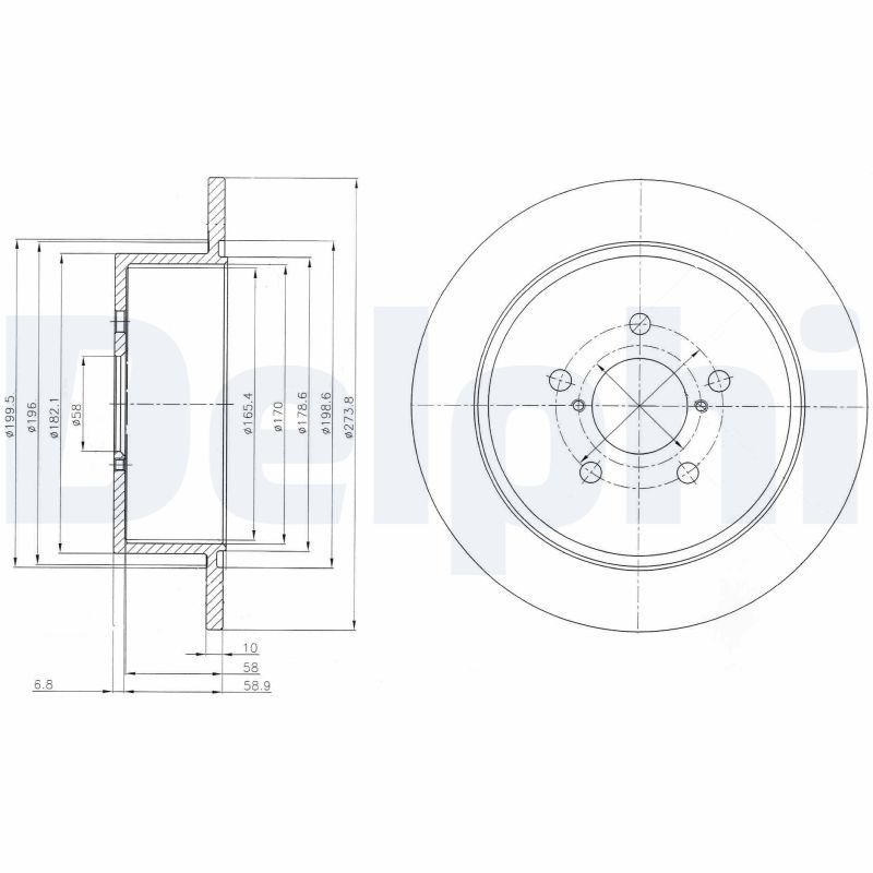 DELPHI BG4129 Brake Disc