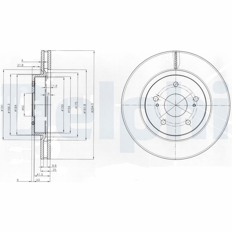 DELPHI BG4131 Brake Disc