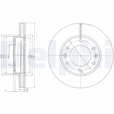 Brake Disc DELPHI BG4137