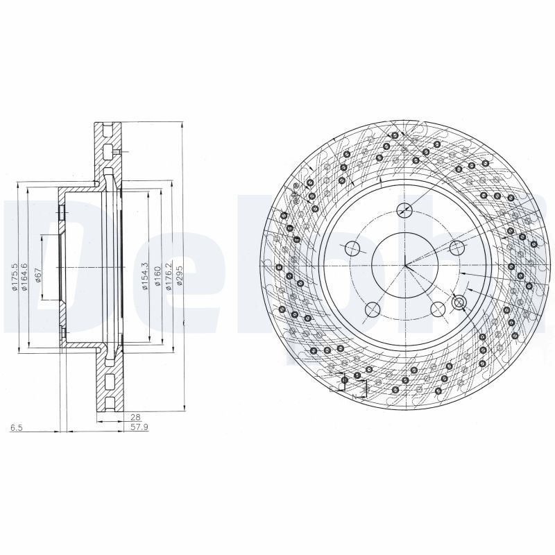 DELPHI BG4142 Brake Disc